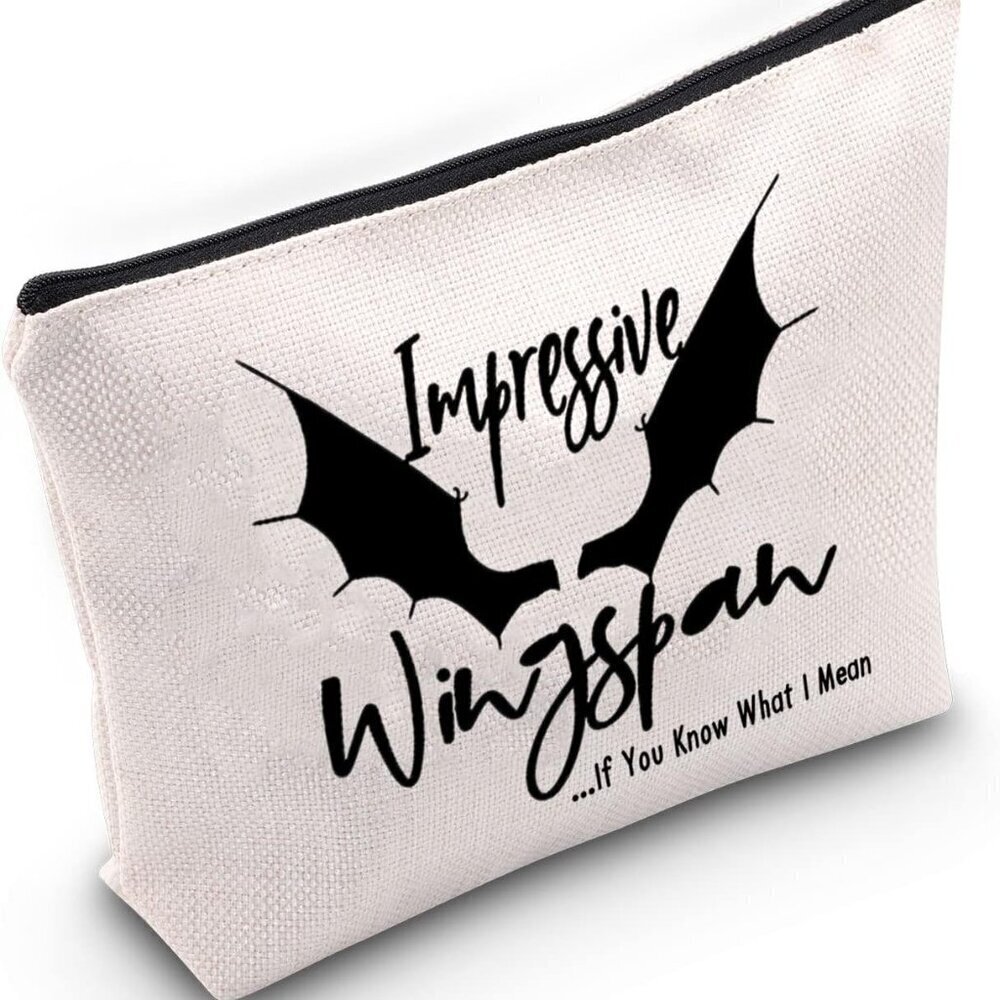 Novels Gift Impressive Wingspan Makeup Bag A Court of Thorns and Roses Cosmetic